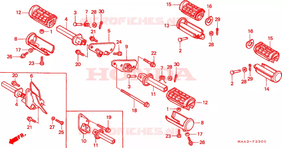 MARCHE(VT1100C) Honda MOTO 1100 SHADOW 1995  VT1100CS