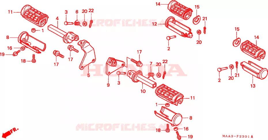 MARCHE(VT1100C2) Honda MOTO 1100 SHADOW 1996  VT1100C2T