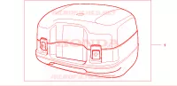 TOP CASE 35L NH359 pour Honda PAN EUROPEAN ST 1100 ABS de 1998