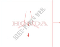 JEU DE DEFLECTEUR DE CARENAGE pour Honda ST 1100 ABS de 2001