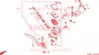 MAITRE CYLINDRE FREIN AV.(ST1100A) pour Honda PAN EUROPEAN ST 1100 ABS de 1999