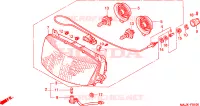 PHARE pour Honda PAN EUROPEAN ST 1100 ABS de 1999