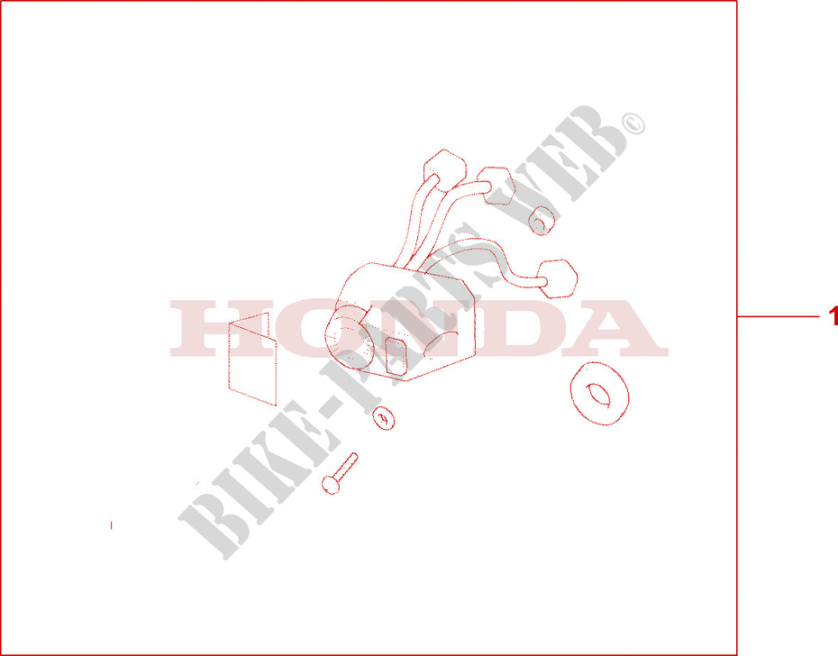 BOUTON VOLUME PASSAGER pour Honda GL 1500 GOLD WING ASPENCADE de 2000