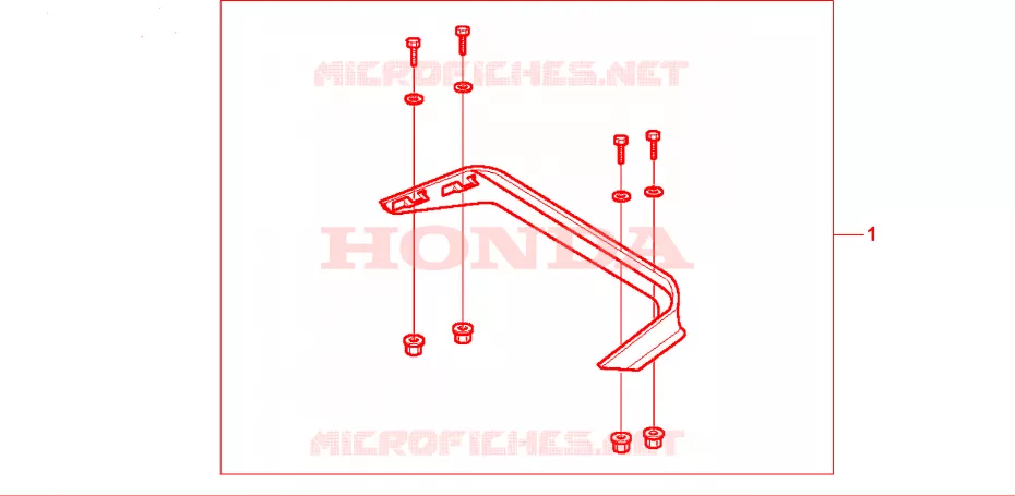 JUPE TOP CASE R176 Honda MOTO 1500 GOLD-WING 2000  GL1500AY