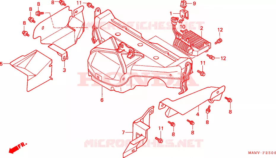 PROTECTION DE CHAMBRE Honda MOTO 1500 GOLD-WING 1997  GL1500AV