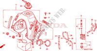 RESERVOIR A CARBURANT pour Honda DOMINATOR 650 NX 34HP de 2000