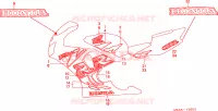 RAYURE/MARQUE(4) pour Honda CBR 919 RR FIREBLADE de 1999