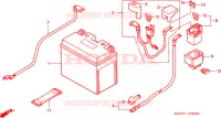 BATTERIE pour Honda CBR 1100 SUPER BLACKBIRD de 2005