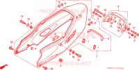 CARENAGES ARRIERE pour Honda CBR 1100 SUPER BLACKBIRD de 2005