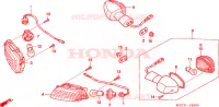 CLIGNOTANT pour Honda CBR 1100 SUPER BLACKBIRD de 2005