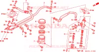 MAITRE CYLINDRE DE FREIN ARRIERE pour Honda CBR 1100 SUPER BLACKBIRD de 2005