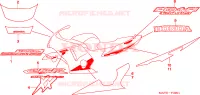 RAYURE/MARQUE(2) pour Honda CBR 1100 SUPER BLACKBIRD TWO TONE de 2005