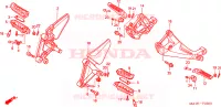 REPOSE PIED pour Honda CBR 1100 SUPER BLACKBIRD de 2005