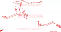 SELECTEUR   PEDALE DE FREIN pour Honda CBR 1100 SUPER BLACKBIRD de 2005