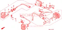 CLIGNOTANT pour Honda TRANSALP 600 34CV de 1996