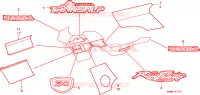 RAYURE/MARQUE(2) pour Honda TRANSALP 600 50th anniversary de 1999
