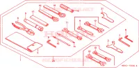 OUTIL pour Honda SHADOW VT 750 DELUXE 2 TONES de 2001