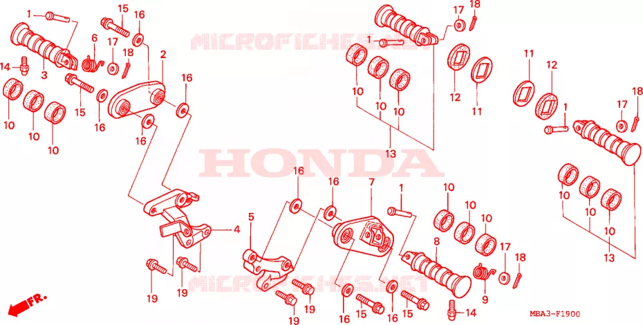 REPOSE PIED Honda MOTO 750 SHADOW 1999  NV750C2X