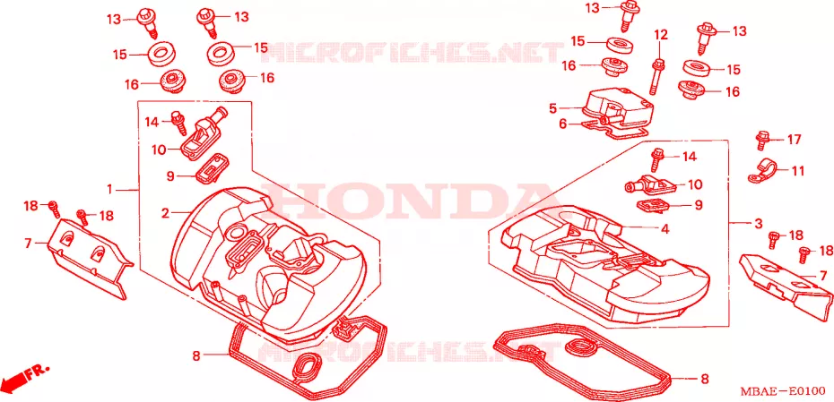 COUVRE CULASSE Honda MOTO 750 SHADOW 2000  VT750CD3Y