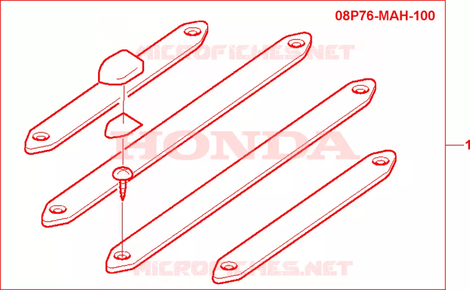 PROTECTION GARDE BOUE ARRIERE VT1100C2 Honda MOTO 750 SHADOW 2000  VT750CD3Y