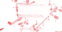 PEDALE pour Honda VTR 1000 F de 2006