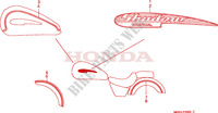 AUTOCOLLANTS pour Honda VT 1100 SHADOW C3 de 1998