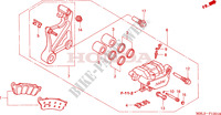 ETRIER DE FREIN ARRIERE (NT650V2/3/4/5) pour Honda DEAUVILLE 650 de 2002