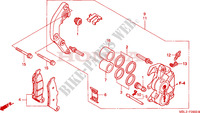 ETRIER DE FREIN AVANT (NT650VW/X/Y/1) pour Honda DEAUVILLE 650 de 2001