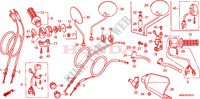 LEVIER DE GUIDON/COMMUTATEUR/ CABLE(DK/ED/U) pour Honda XR 650 Kumamoto factory de 2003
