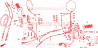 COMMODO   LEVIER   CABLE pour Honda XL 1000 VARADERO de 2002