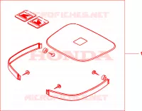 GARNITURES TOP CASE R101CU pour Honda XL 1000 VARADERO de 2002