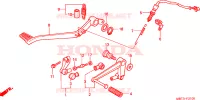 PEDALE pour Honda XL 1000 VARADERO de 2002