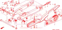 BRAS OSCILLANT pour Honda XL 1000 VARADERO ABS OTHERS COLORS de 2006