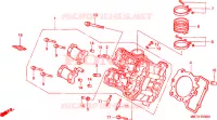 CULASSE(AVANT) pour Honda XL 1000 VARADERO de 2000