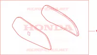 GARNITURES TOP CASE NH418P pour Honda XL 1000 VARADERO de 2000