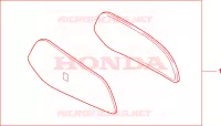 GARNITURES TOP CASE PB284C pour Honda XL 1000 VARADERO de 2000