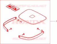 GARNITURES TOP CASE R101CU pour Honda XL 1000 VARADERO de 2000