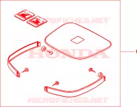 GARNITURES TOP CASE Y158 pour Honda XL 1000 VARADERO de 1999