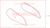 GARNITURES TOP CASE YR196 pour Honda XL 1000 VARADERO de 1999