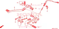 PEDALE pour Honda XL 1000 VARADERO de 2000