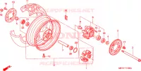 ROUE ARRIERE pour Honda XL 1000 VARADERO de 2000