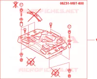 SUPPORT   PLATINE DE TOP CASE pour Honda XL 1000 VARADERO de 2000