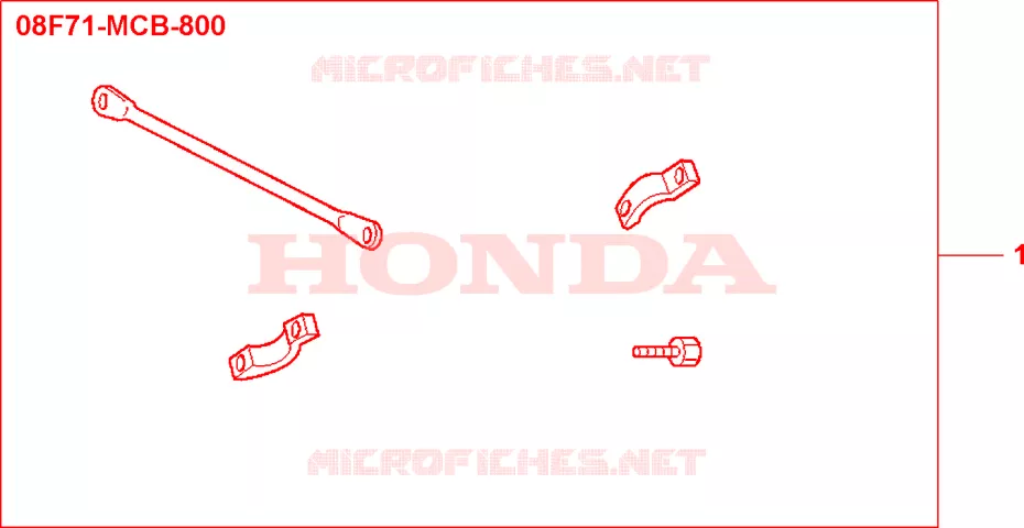 BARRE DE RENFORT DE GUIDON Honda MOTO 1000 VARADERO 1999  XL1000VX