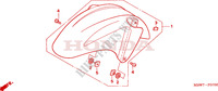 GARDE BOUE AVANT pour Honda CBR 600 F RED de 2006