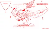 RAYURE(2) pour Honda CBR 600 F de 2005