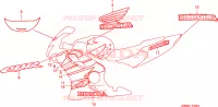 RAYURE(2) pour Honda CBR 600 F4 de 2000