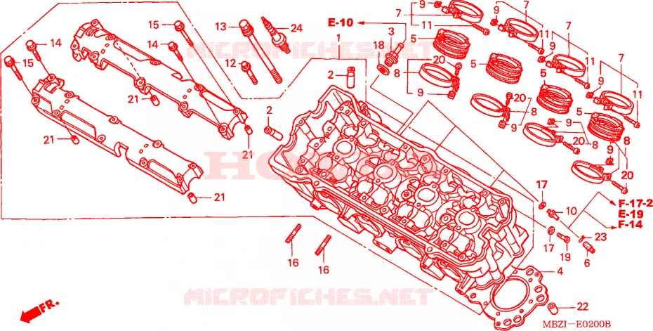 CULASSE Honda MOTO 600 HORNET 2006  CB600F6