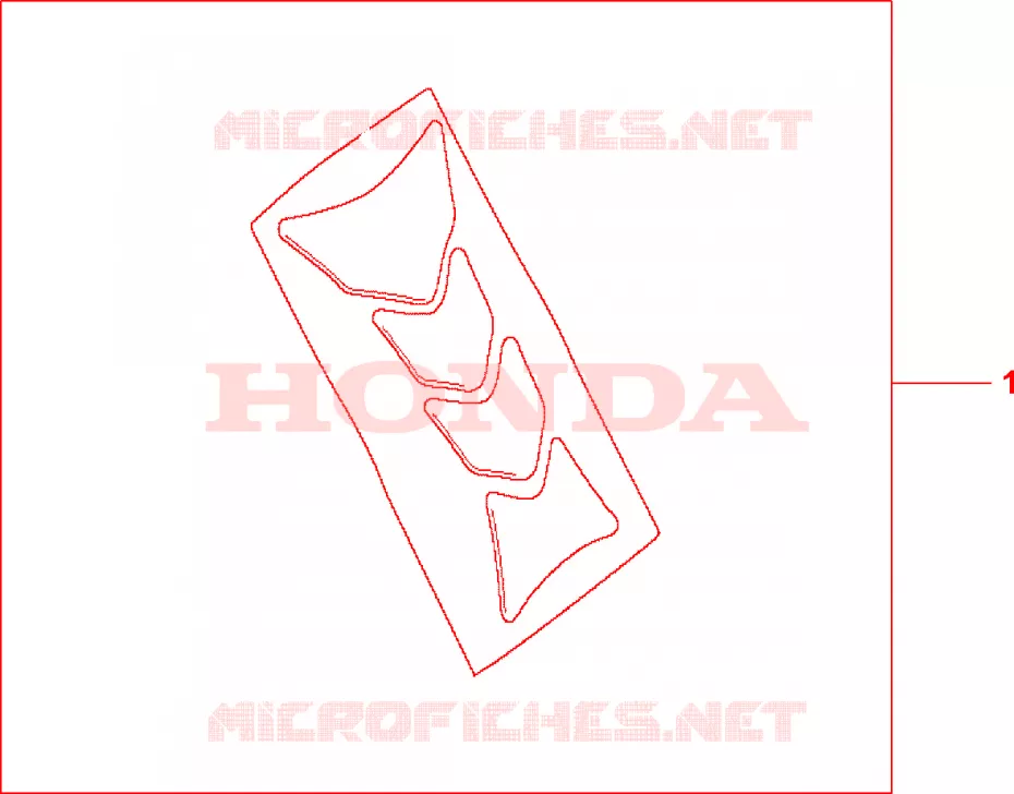 PROTECTION DE RESERVOIR HRC Honda MOTO 600 HORNET 2002  CB600F2