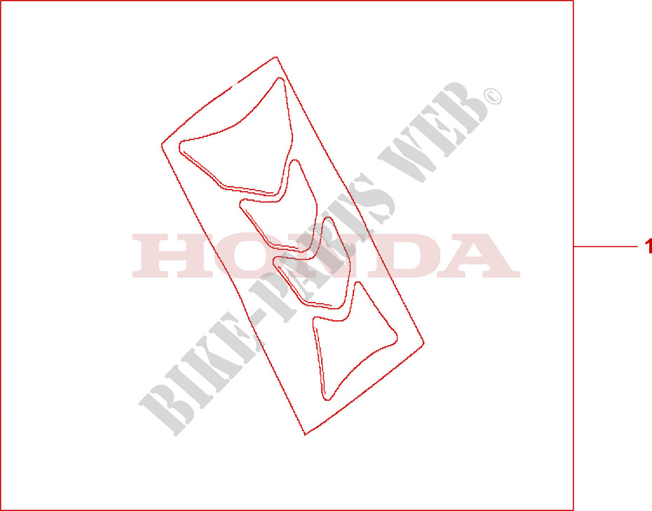 PROTECTION DE RESERVOIR HRC pour Honda CB 600 S HORNET de 2002