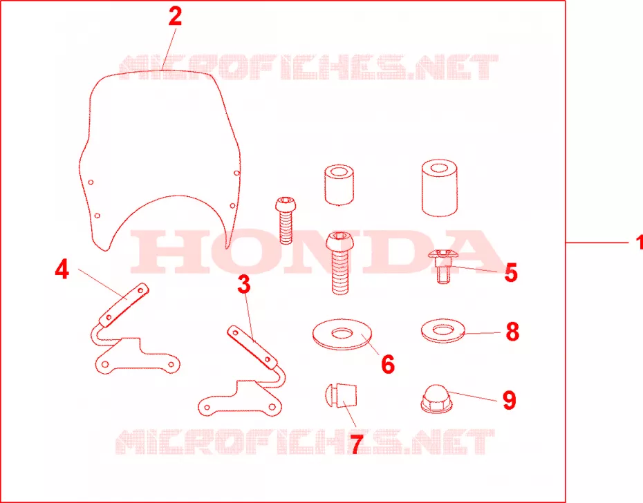 SAUT DE VENT Honda MOTO 600 HORNET 2004  CB600F4